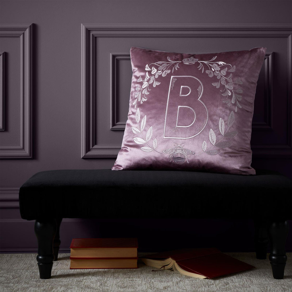 Bridgerton Regency Crown Cushion Lilac