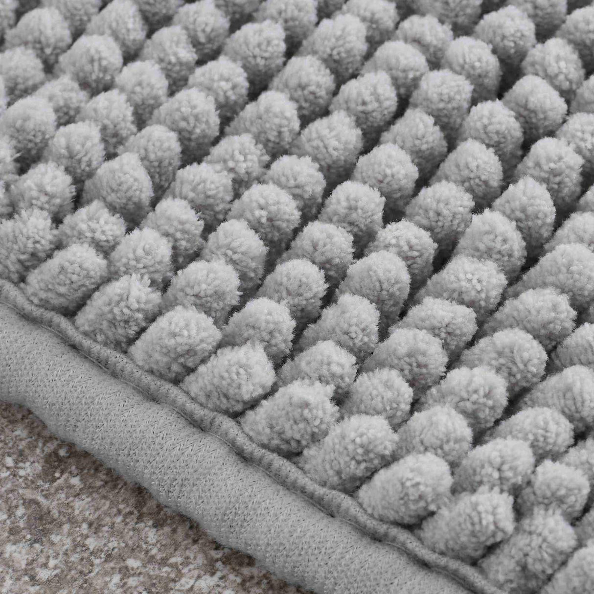 Bobble Bath Mat Silver