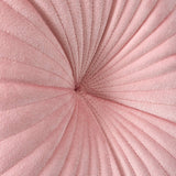 Pleated Round Cushion Pink