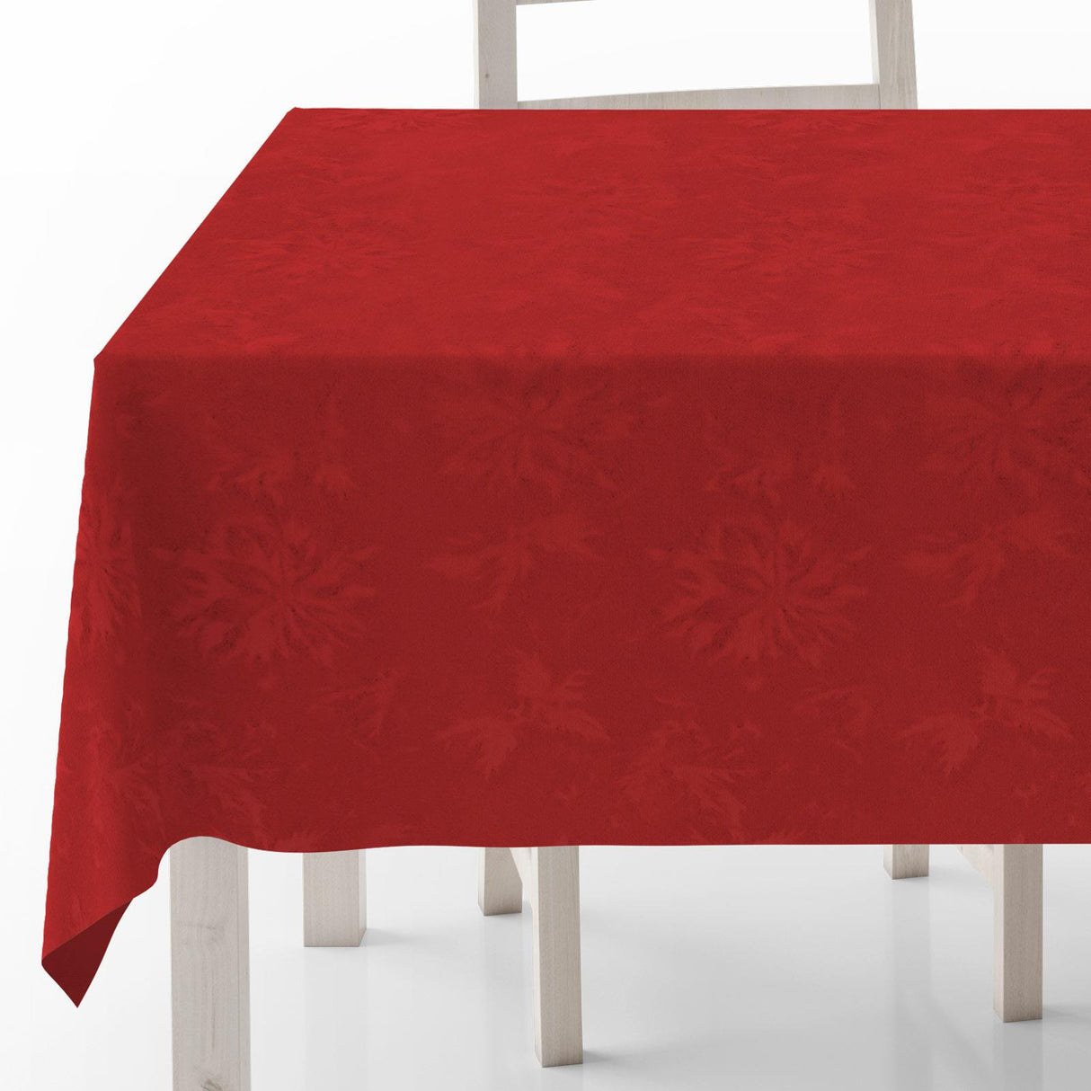 Poinsettia Christmas Tablecloth 90cm Round