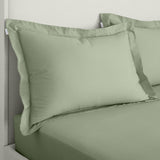 200TC Cotton Percale Oxford Pillowcases Sage