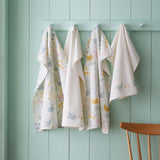 Cottage Friends Pack of 4 Tea Towels