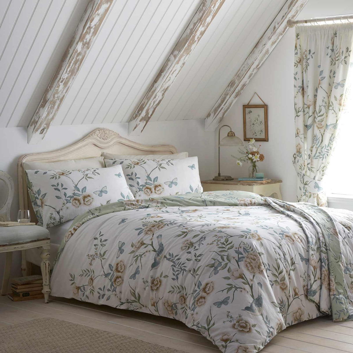 Amelle Green Duvet Cover Set