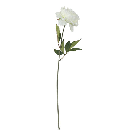 Artificial Peony Flower Stem Cream