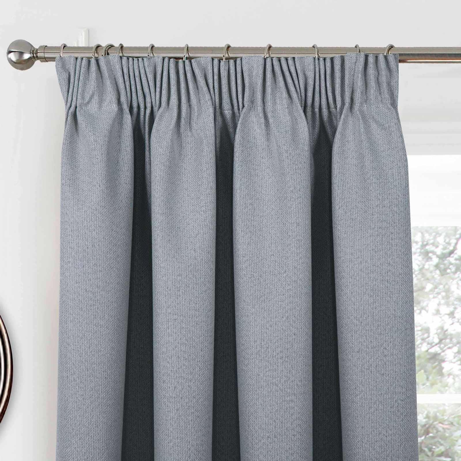 Home Curtains Athos Blackout Lined Pencil Pleat Tape Top Ready Made ...