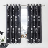 Skulls Eyelet Curtains