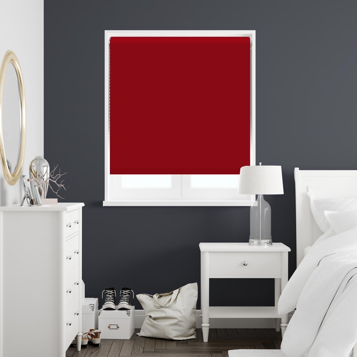 Luna Made to Measure Roller Blind (Blackout) Red