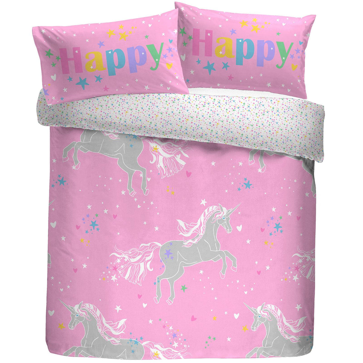 Unicorn Glow Kids Duvet Cover Set