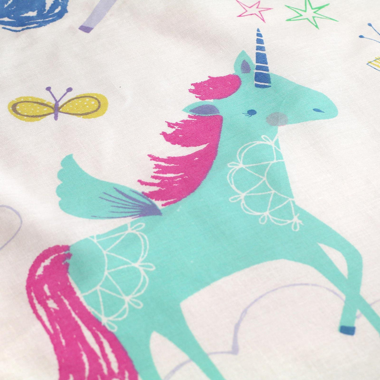 Rainbow Unicorn Kids Duvet Cover Set