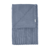 Cosy Ribbed Throw Lansfield Blue