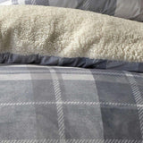 Mulford Check Duvet Cover Set Grey