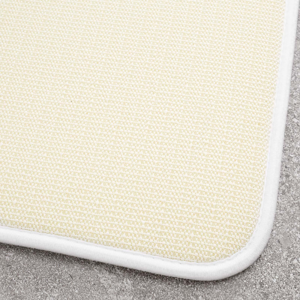 Anti-Bacterial Memory Foam Bath Mat White