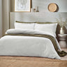 Waffle Textured Cotton White Duvet Cover Set