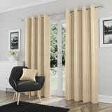 Goodwood Thermal Eyelet Curtains Cream 90" x 72"