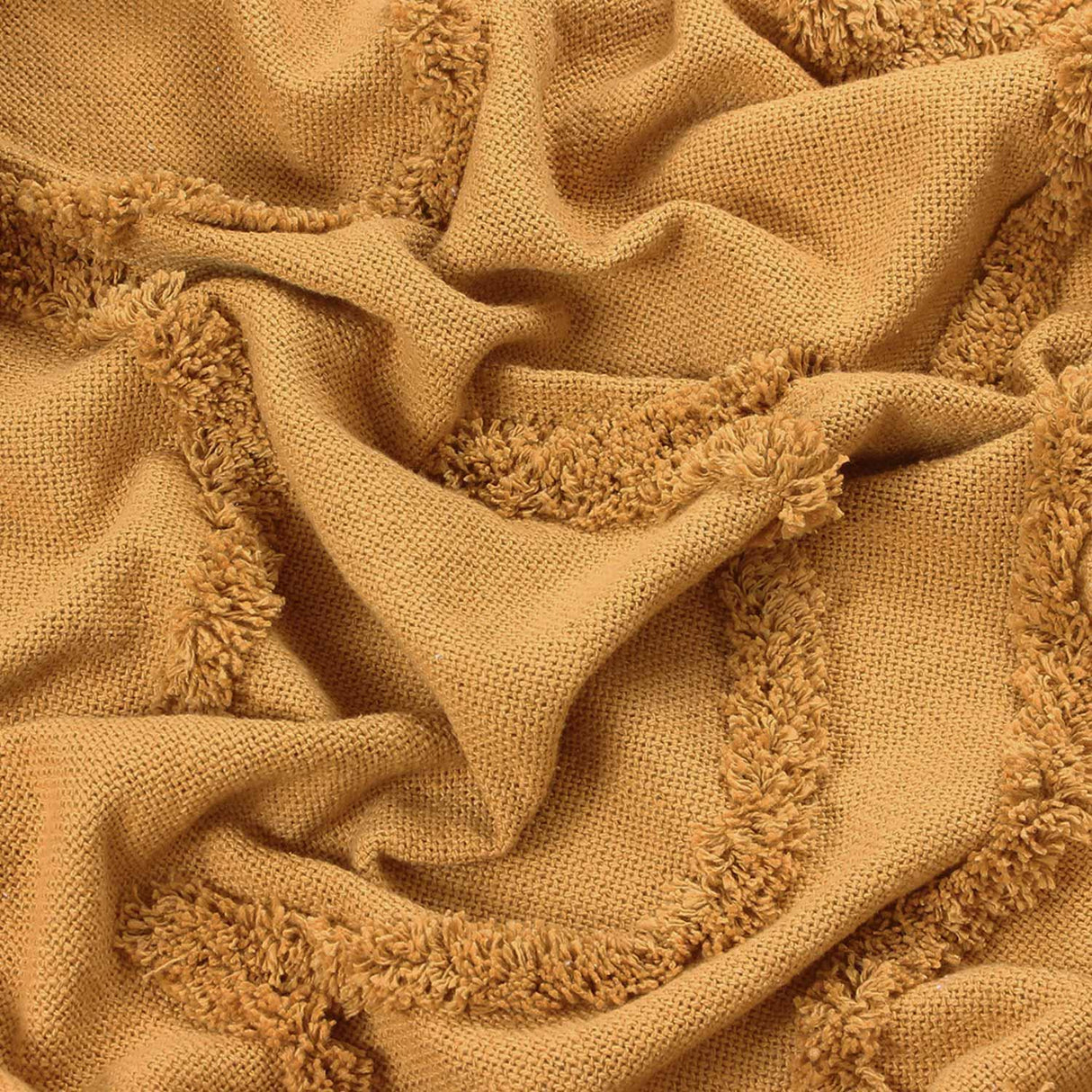 Jakarta Tufted Throw Ochre