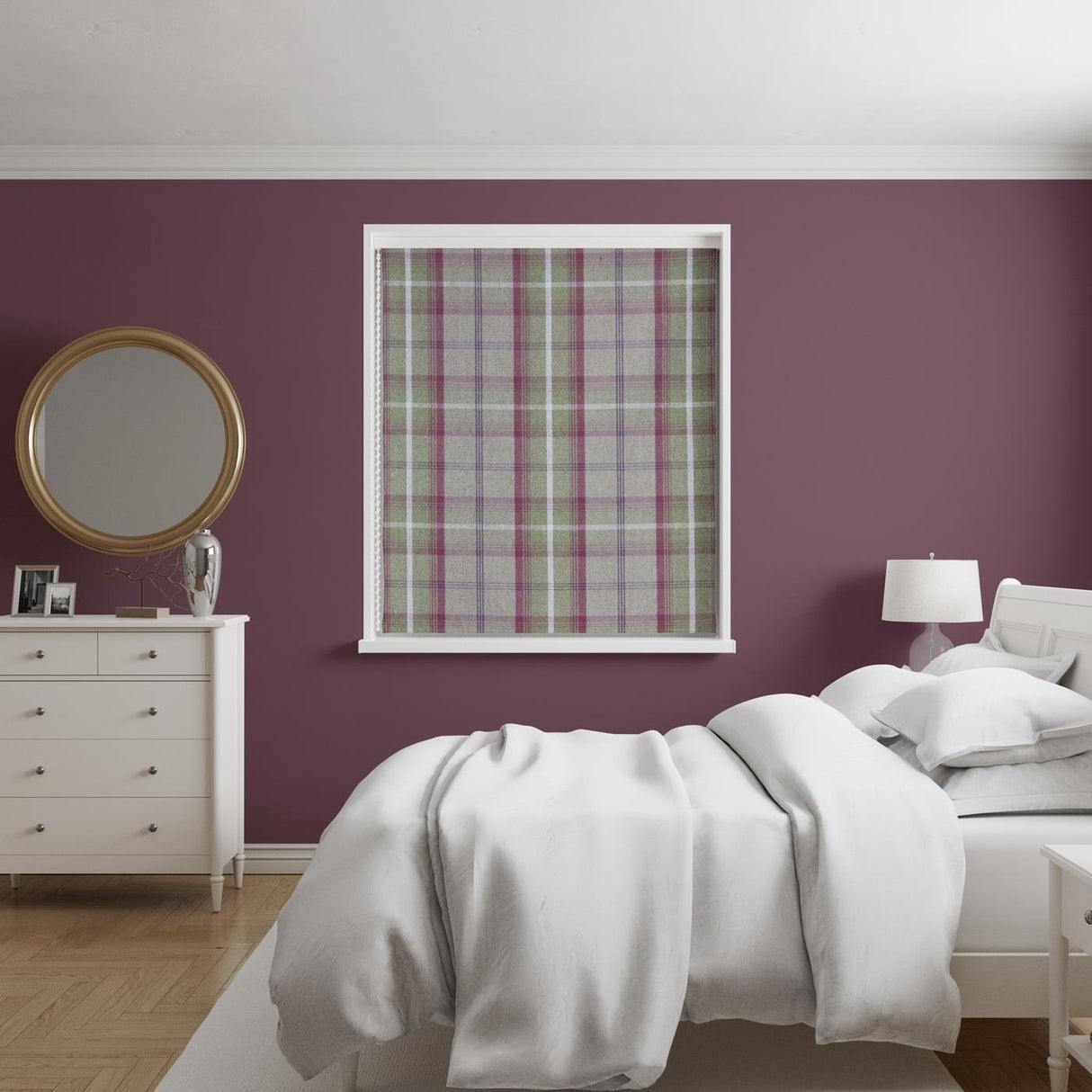 Hestia Heather Made To Measure Roman Blind