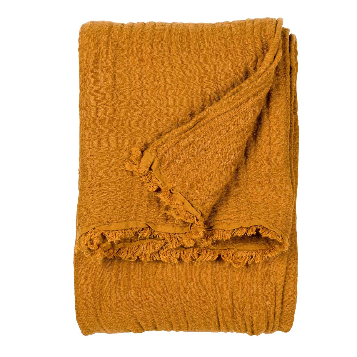 Lark Muslin Cotton Throw Cumin