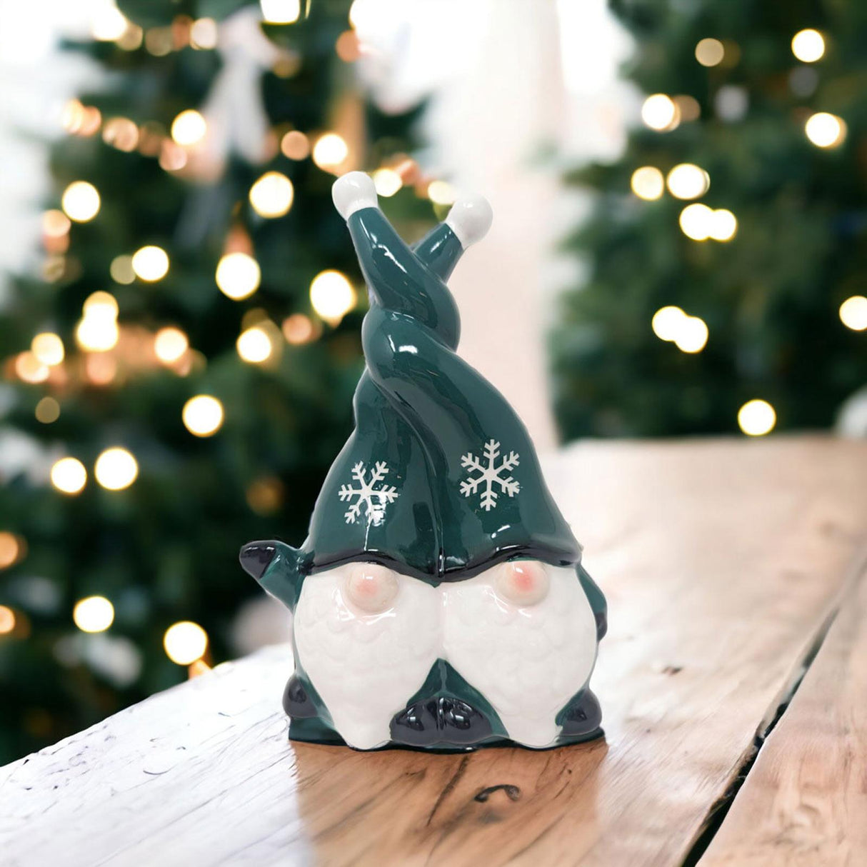 Green Ceramic Gonks Ornament