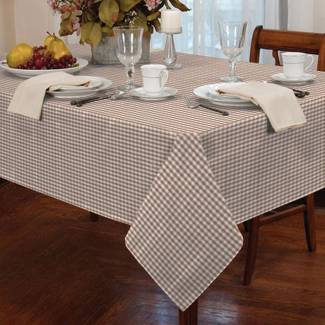 Gingham Check Tablecloths Kitchen Dining Table Covers Rectangle Square Round