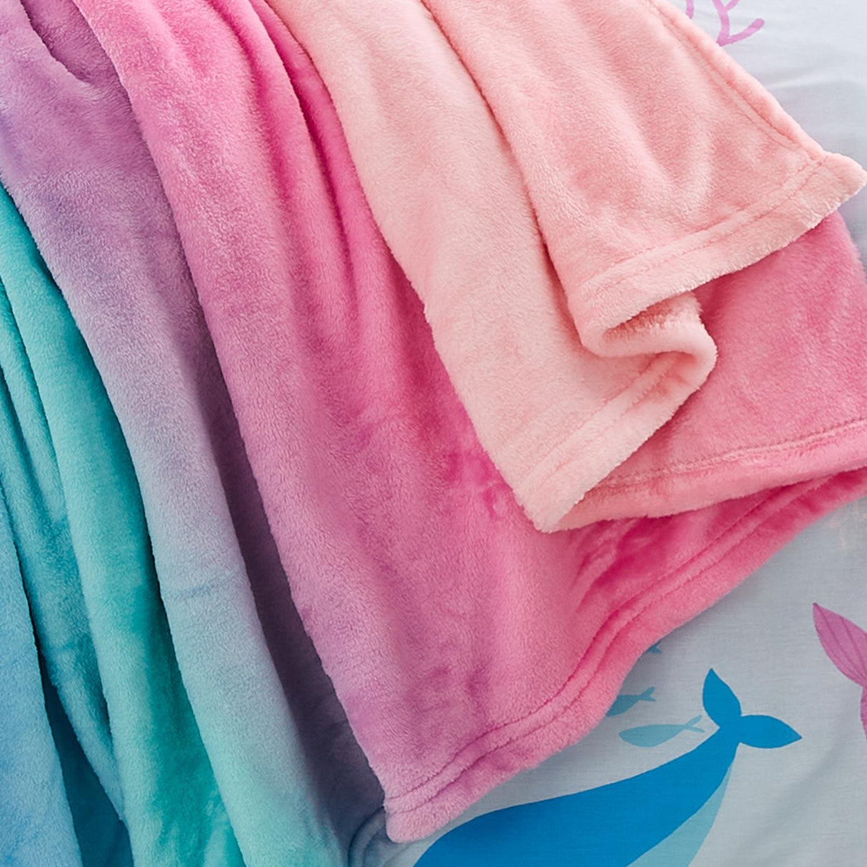 Mermaid Fleece Throw