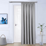 Woolacombe Thermal Door Curtain Pale Grey