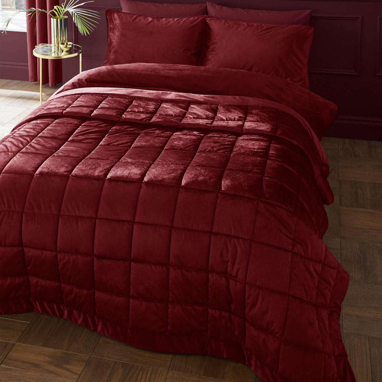 Kingsley Matt Velvet Bedspread