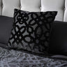 Lattice Cut Velvet Cushion