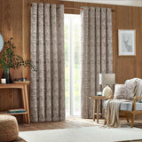 Winter Woods Chenille Eyelet Curtains Taupe