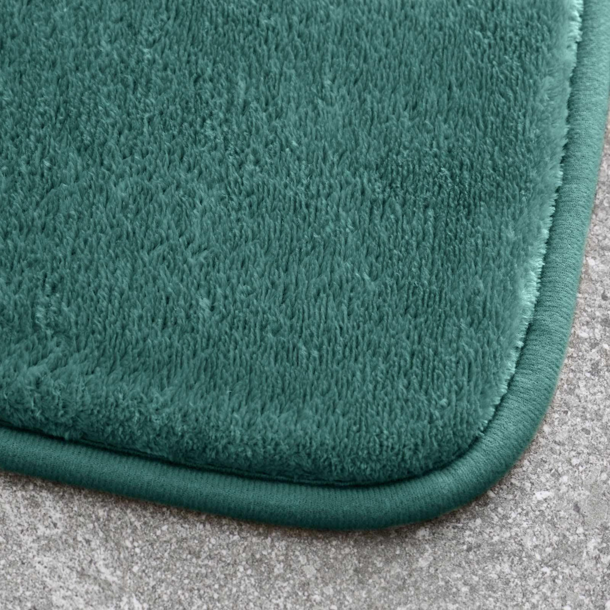 Anti-Bacterial Memory Foam Bath Set Forest Green