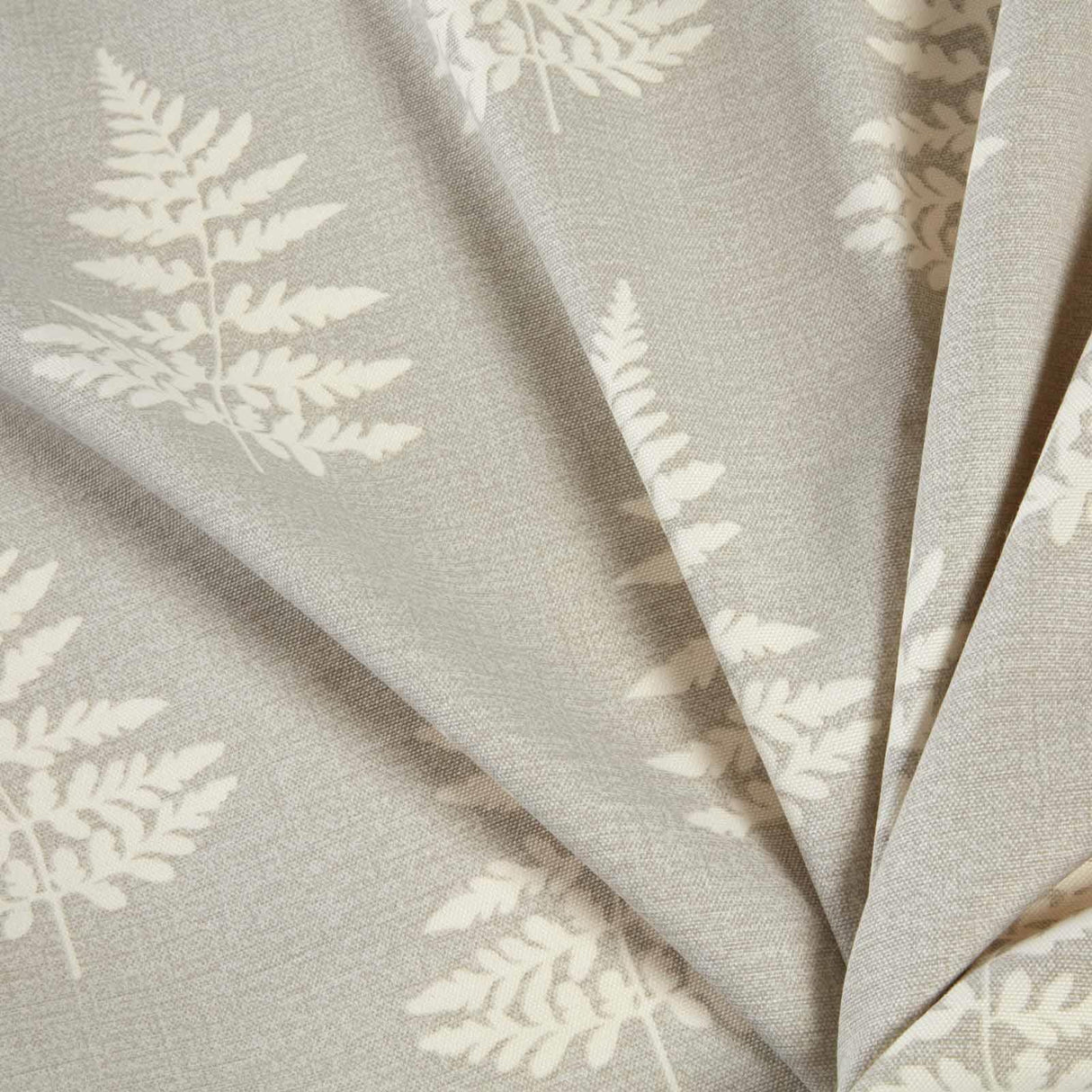 Esher Fern Eyelet Curtains Silver