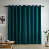 Wilson Velvet Blackout Thermal Eyelet Curtains Green