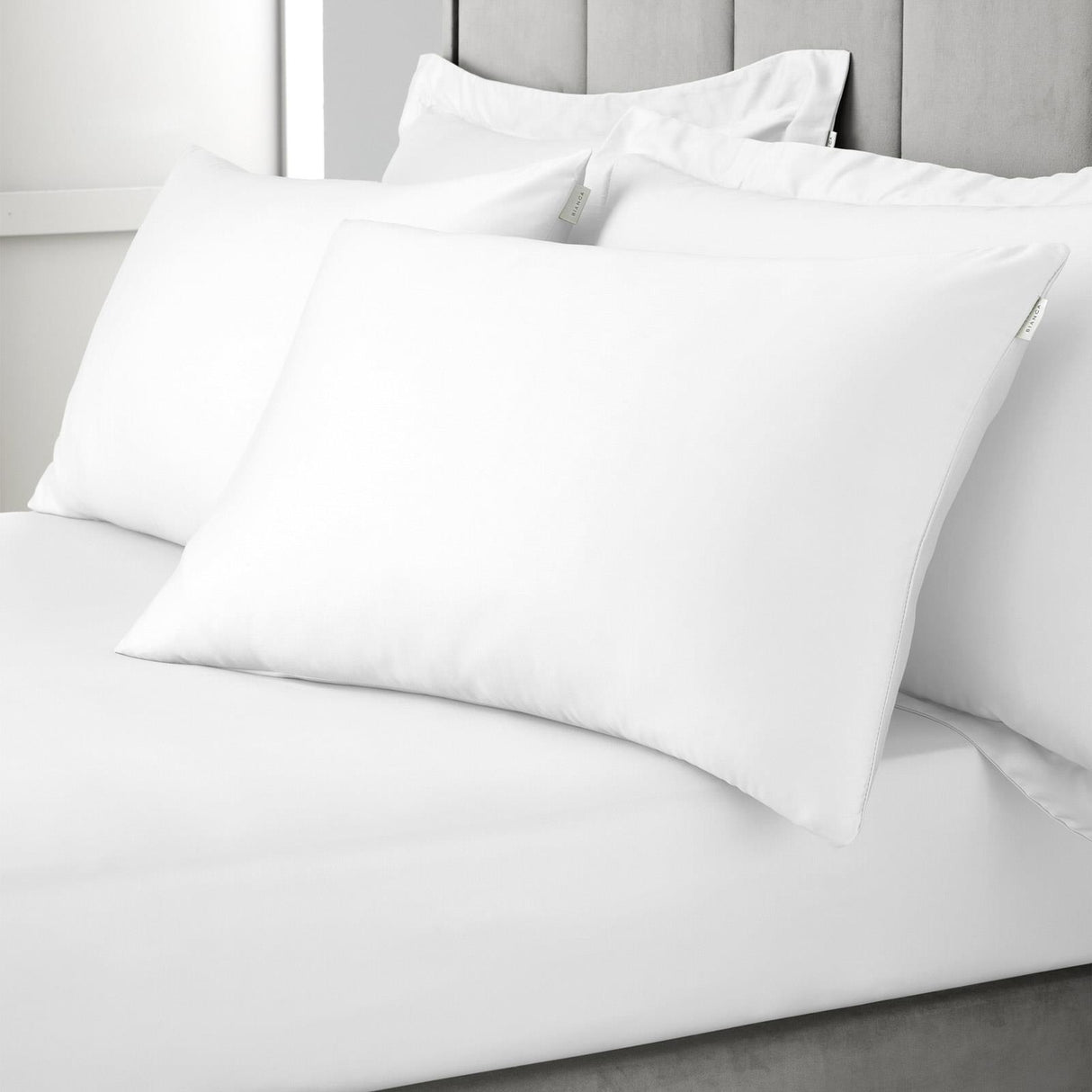 400TC Cotton Sateen Fitted Sheet White