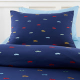 Embroidered Cars Duvet Cover Set