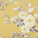 Canterbury Floral Eyelet Curtains Ochre