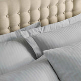 300TC Satin Stripe Oxford Pillowcase Pair Grey