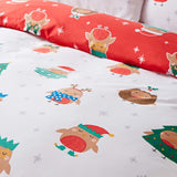 Christmas Party Robins Duvet Cover Set