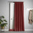 Velvet Chenille Tape Top Door Curtain Red