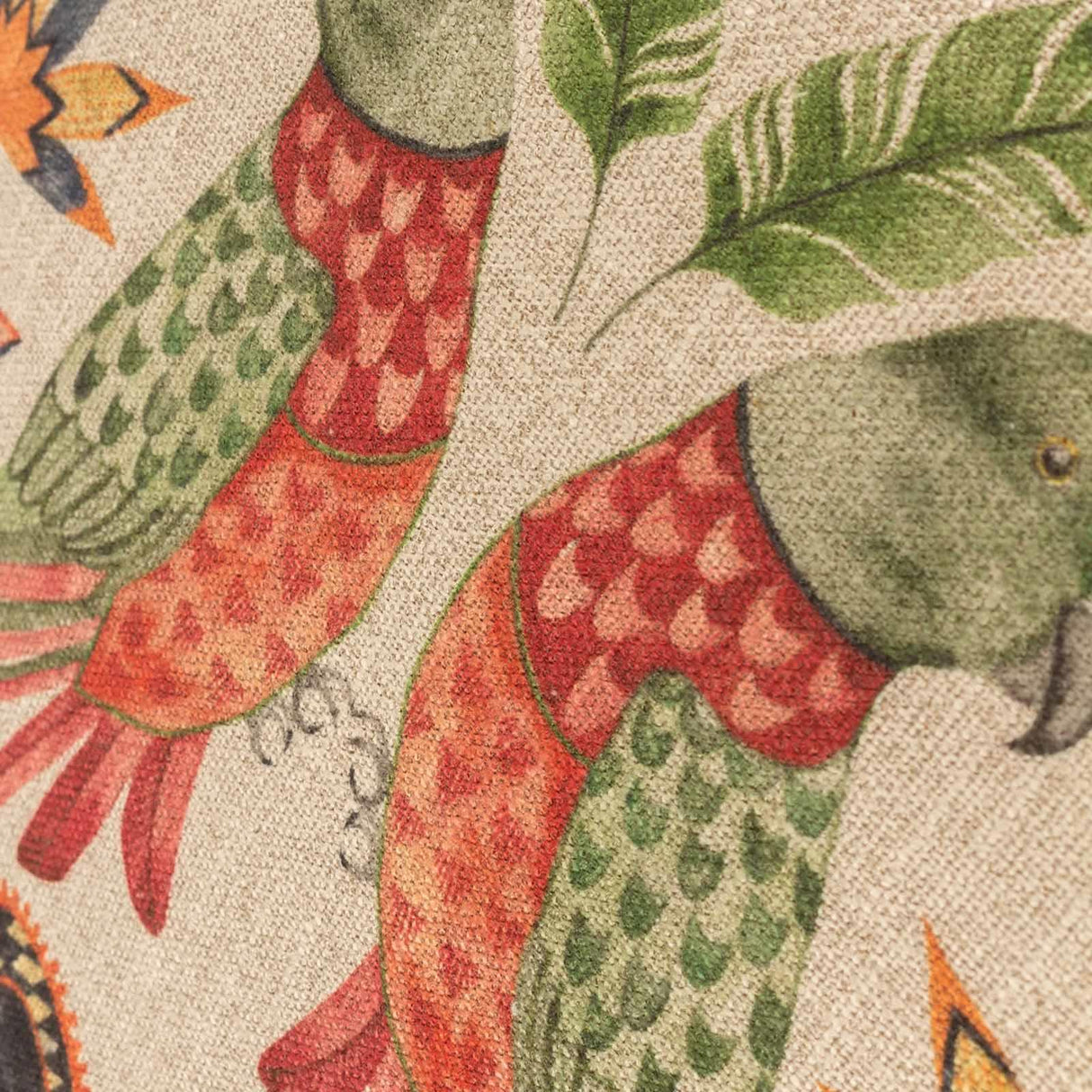 Akamba Tropical Birds and Palm Trees Cushion Covers