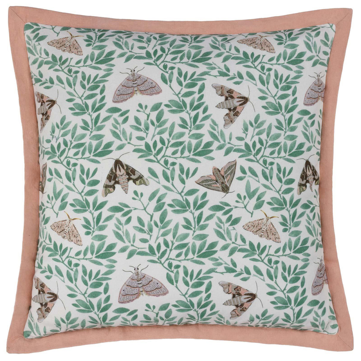 Silk Moth Pale Pink Cushion Cover 20" x 20"