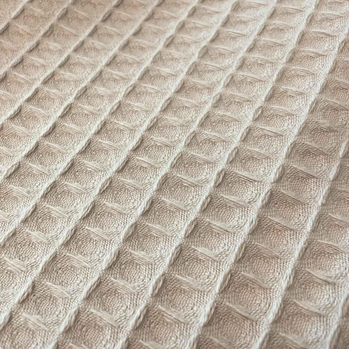 Premium Hotel Waffle Throw Taupe