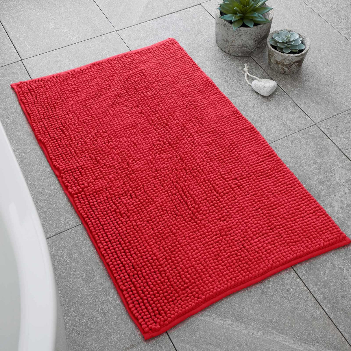 Bobble Bath Mat Red