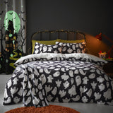 Spooky Ghosts Halloween Fleece Duvet Cover Set