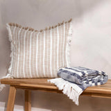 Neela Stripe Fringed Throw