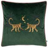 Dusk Monkey Embroidered Velvet Cushion Cover 20" x 20" (50cm x 50cm)