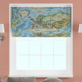 Atlas Azure Made To Measure Roman Blind