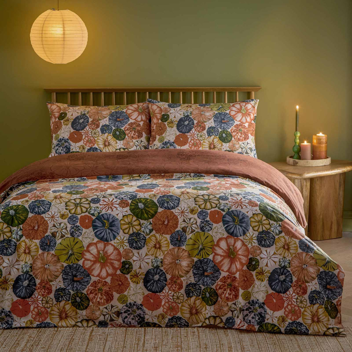 Picking Patch Pumpkin Duvet Cover Set Single