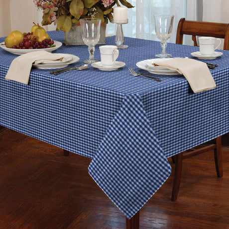 Gingham Check Tablecloths Kitchen Dining Table Covers Rectangle Square Round