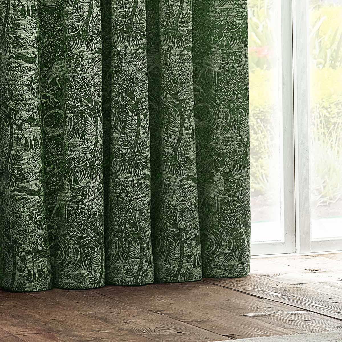 Winter Woods Chenille Eyelet Curtains