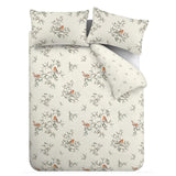 Brushed Mistletoe Robins Duvet Cover Set