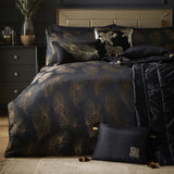 Dandy Jacquard Duvet Cover Set Black